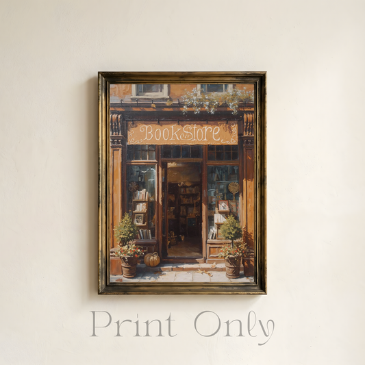 Autumn Bookstore Print