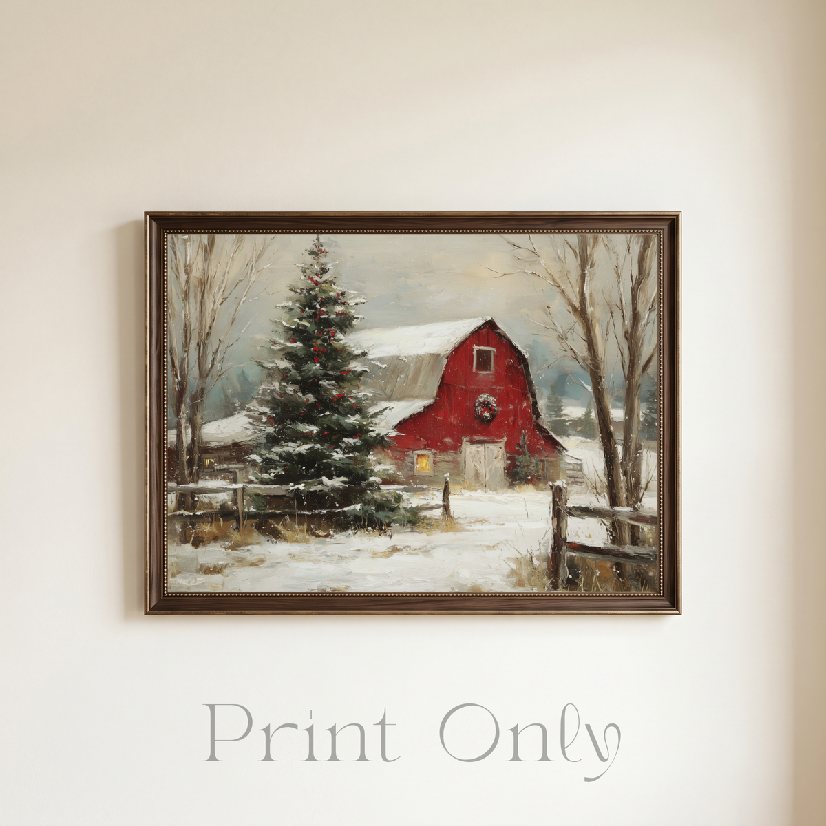 Red Barn Print