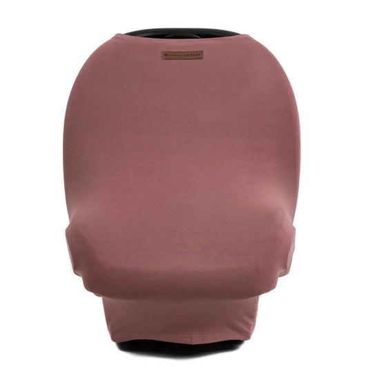 2-in-1 Car Seat + Nursing Cover - Rose - 1