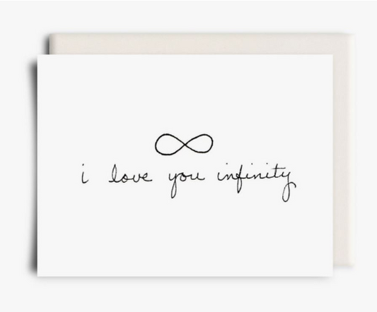 I Love You Infinity card