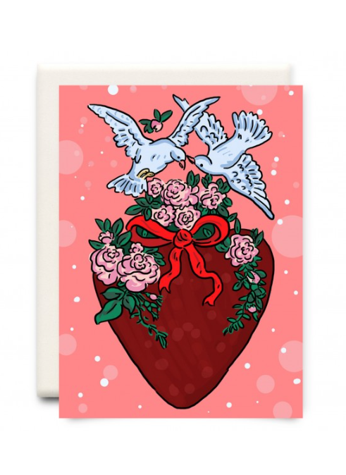 Dove & Heart Card