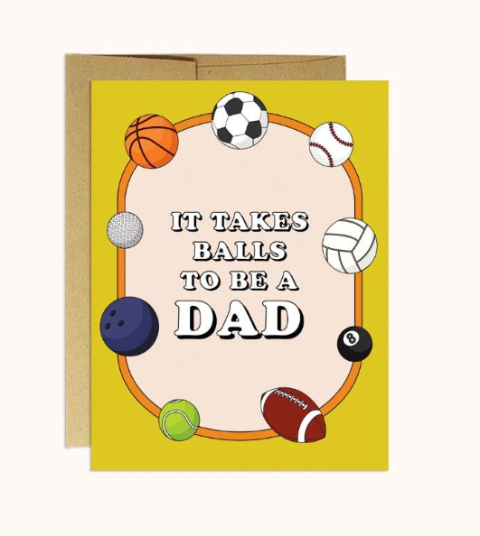 Balls Dad Card