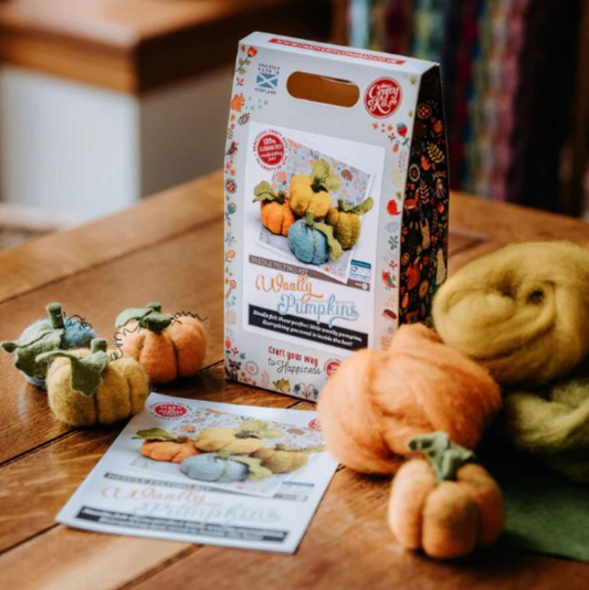 Wooly Pumpkins Needle Felting Kit