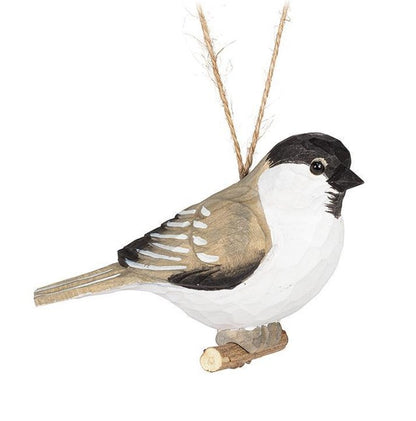 Chickadee Carved Ornament