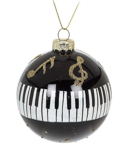 Piano Keys Ball Ornament