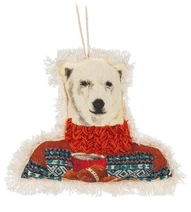 Dressed Polar Bear Ornament