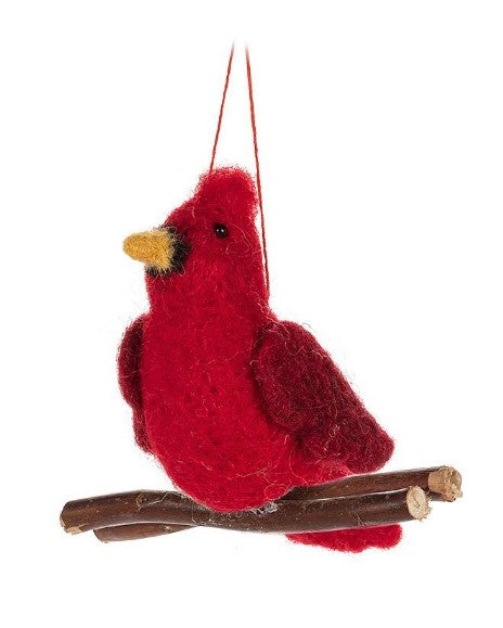 Cardinal on Branch Ornament