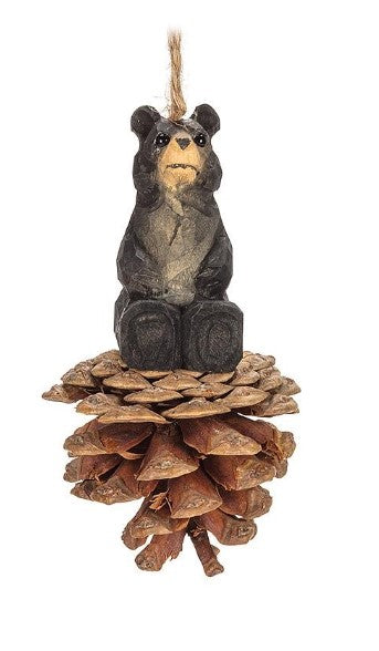 Bear on Pinecone Ornament