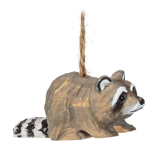 Raccoon Carved Ornament