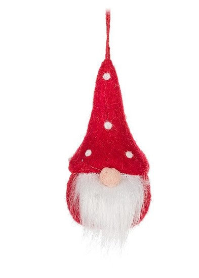 Dot Hat Gnome Ornament