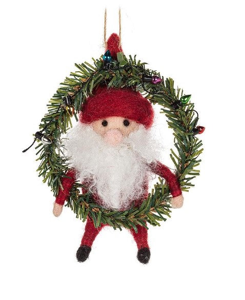 Santa In Wreath