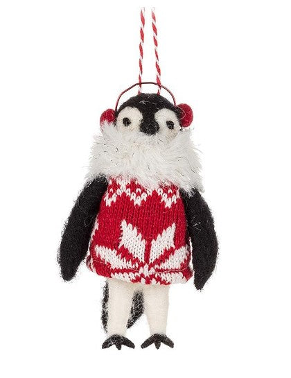 Penguin in Sweater Ornament