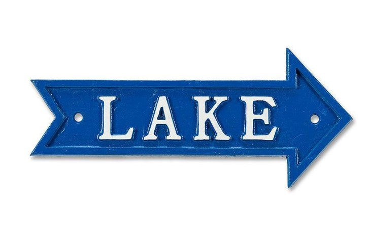 LAKE Arrow Sign