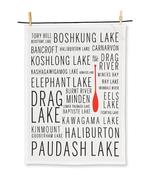 Haliburton Names Kitchen Towel