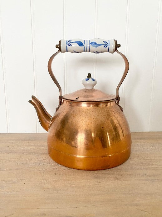 Copper Kettle with Ceramic Handle