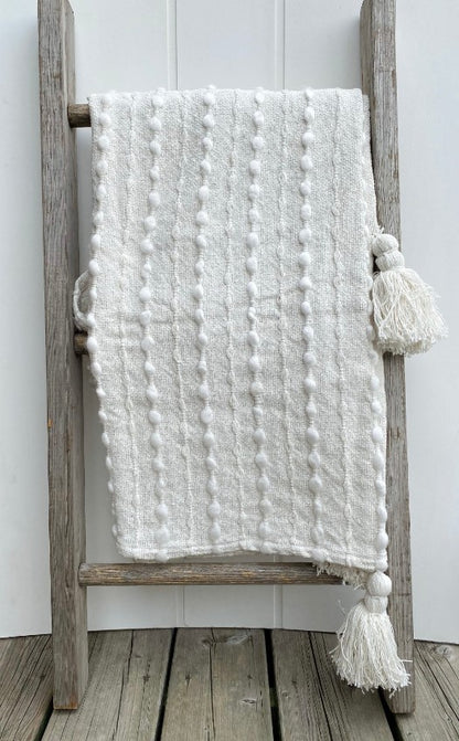 Cora Throw Blanket Ivory