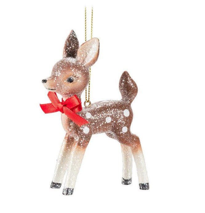 Vintage Standing Fawn Ornament