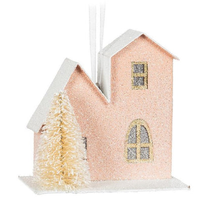 Pastel House & Tree Ornament