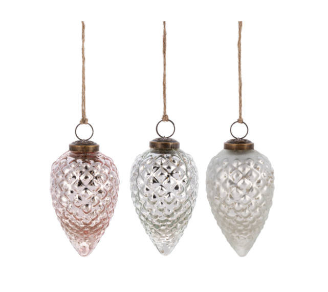 Pinecone Kugel Drop Ornaments