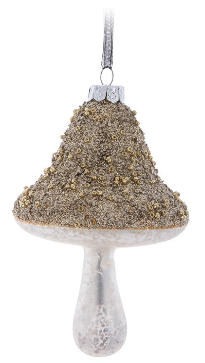 Glitter Mushroom Ornament