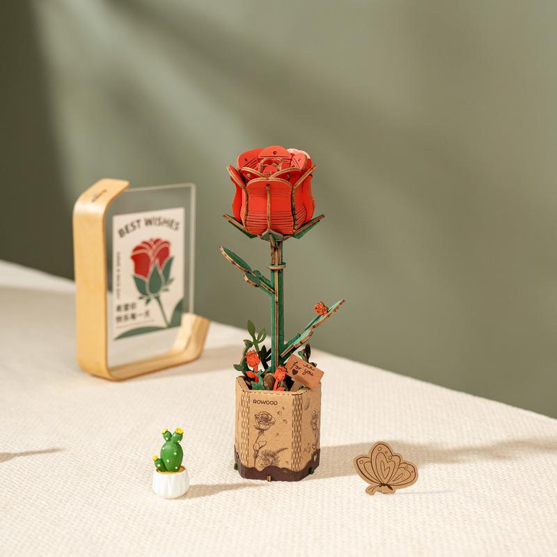 Red Rose - 3D Flower