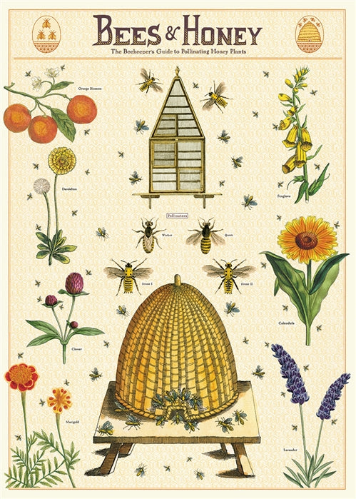 Vintage Bees and Honey Wrap