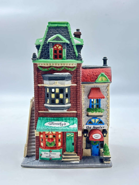 Dorothy's Dress Shop Ceramic Village House