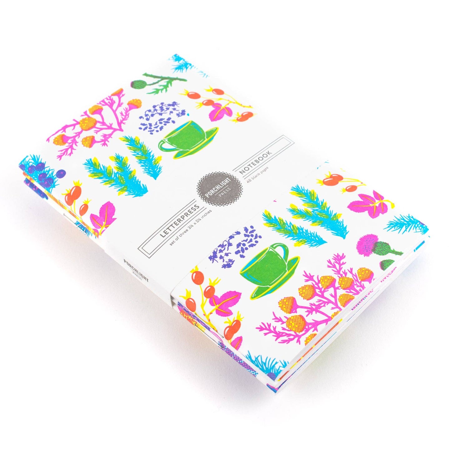 Notebook: Vibrant Life Series - Pocket Notebook (Set of 3): Plain Pages