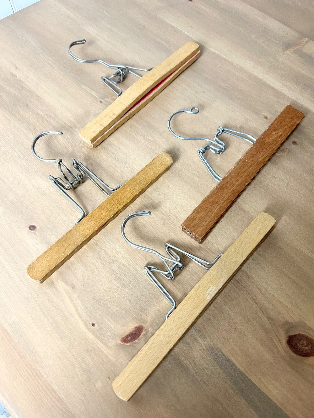 Vintage Set of Wood Hangers