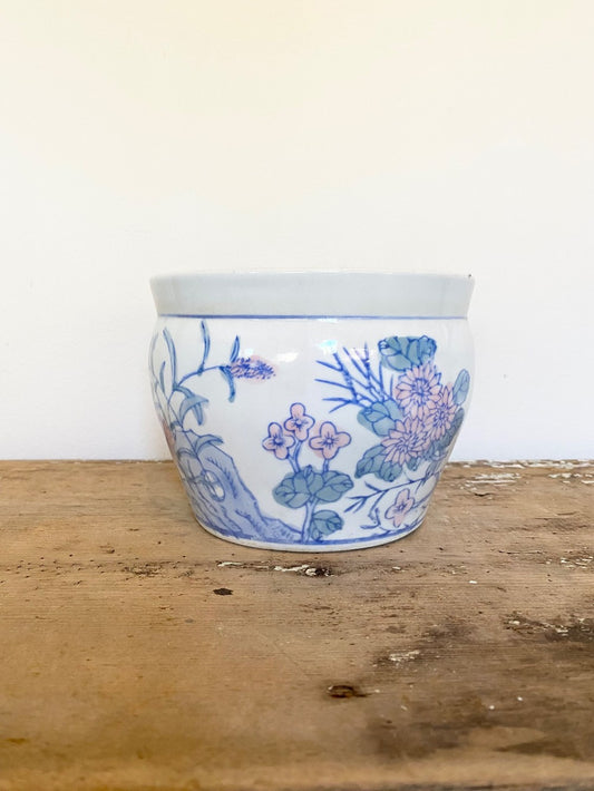 Vintage Floral Pot