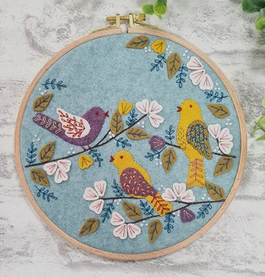 Dawn Chorus Applique Hoop Craft Kit