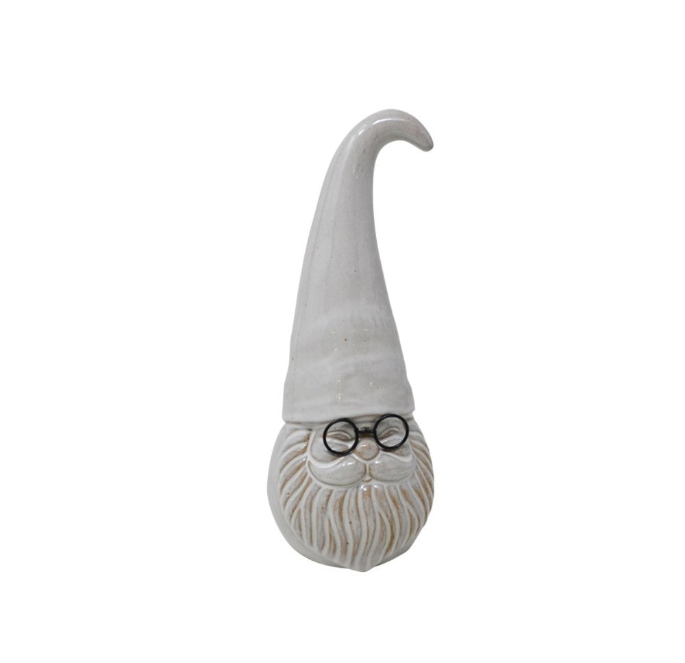 Ceramic Gnome with Glasses - Small