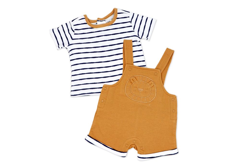 Lion Dungaree Set