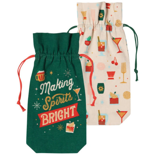 Spirits Bright Wine Bags - Set of 2