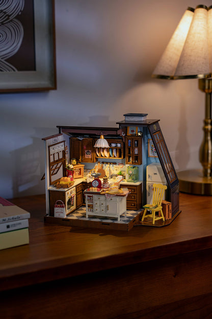DIY Miniature House Kit: Baking Kitchen