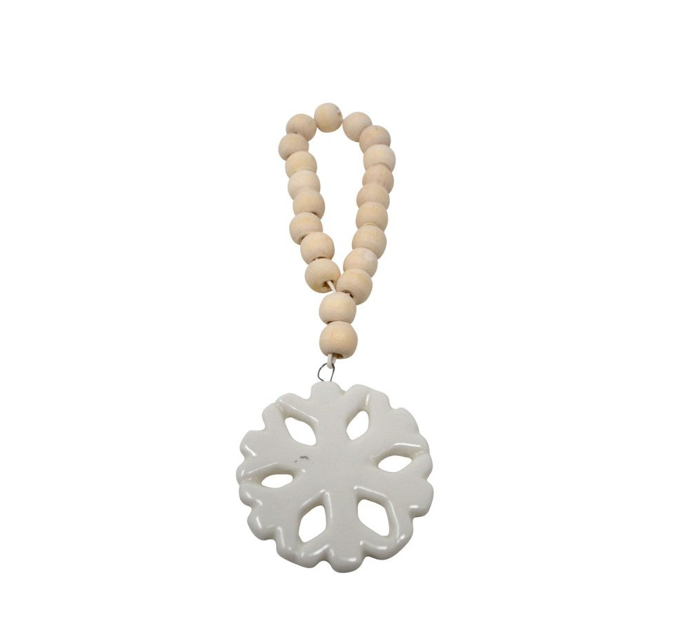 Ceramic Snowflake Ornament