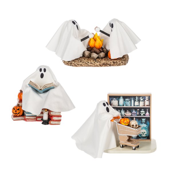Ghost and Jack O Lantern Activities Figurines