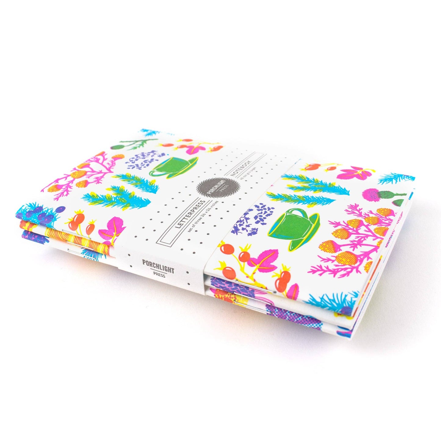 Notebook: Vibrant Life Series - Pocket Notebook (Set of 3): Plain Pages