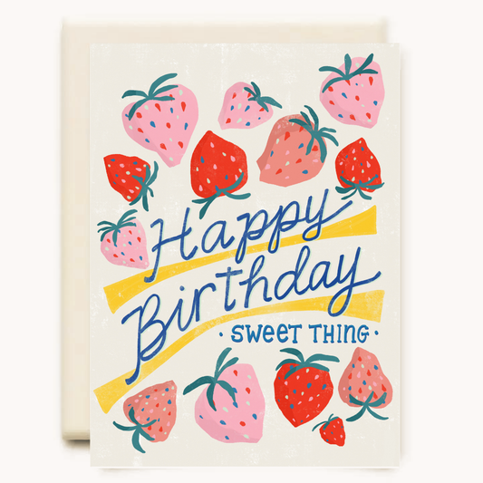 Strawberries Birthday  | Birthday Greeting Card