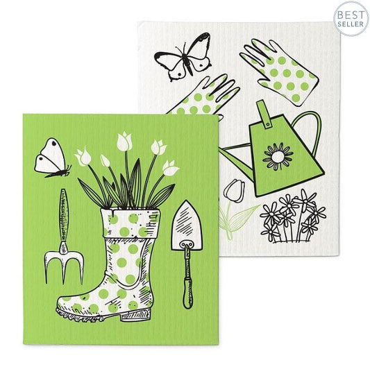 Garden Icons Set 2 Swedish Dishcloth