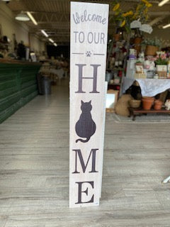 welcome to our home sign