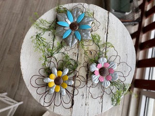Metal Wall Flowers
