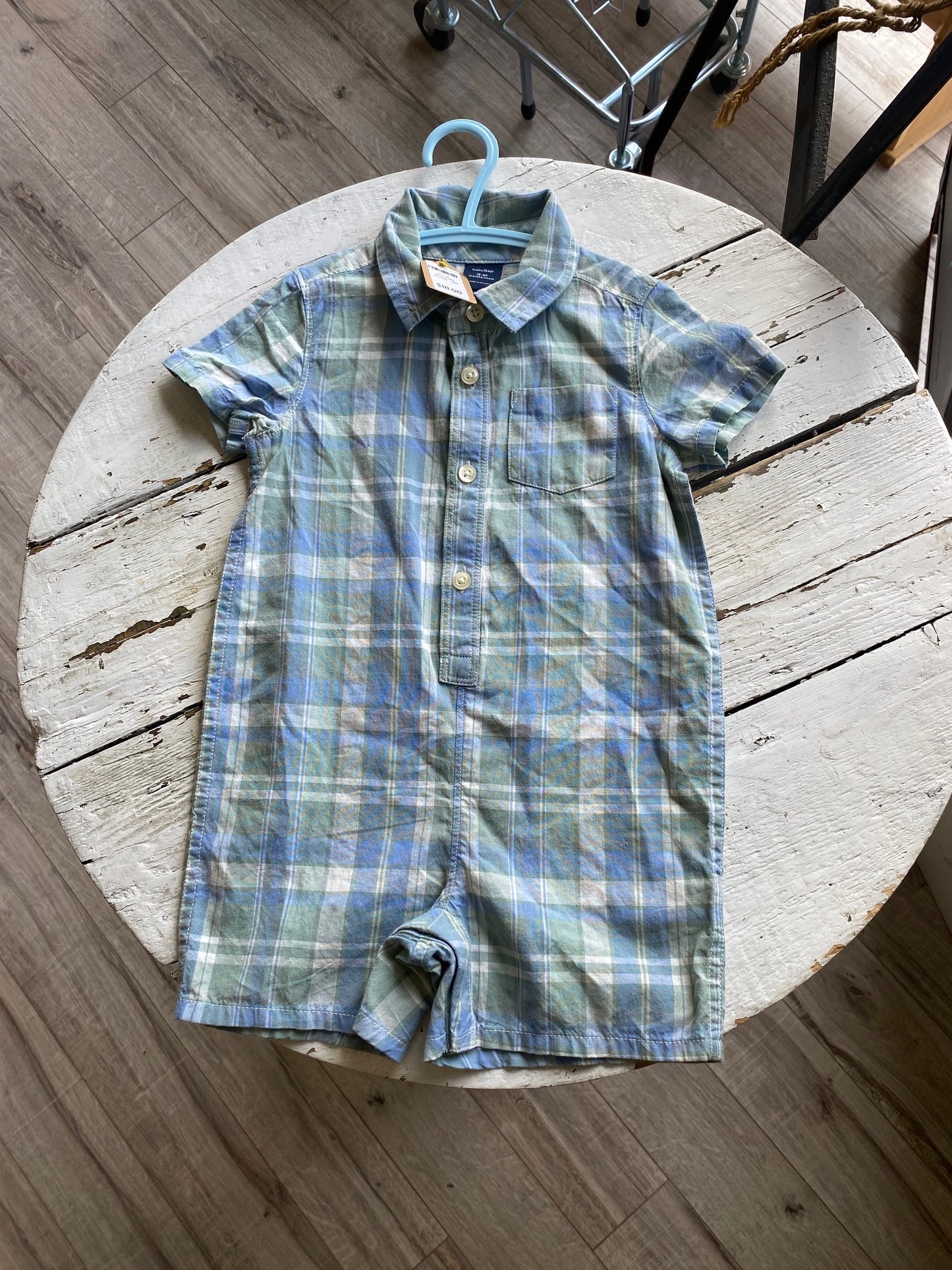 Blue Short Romper