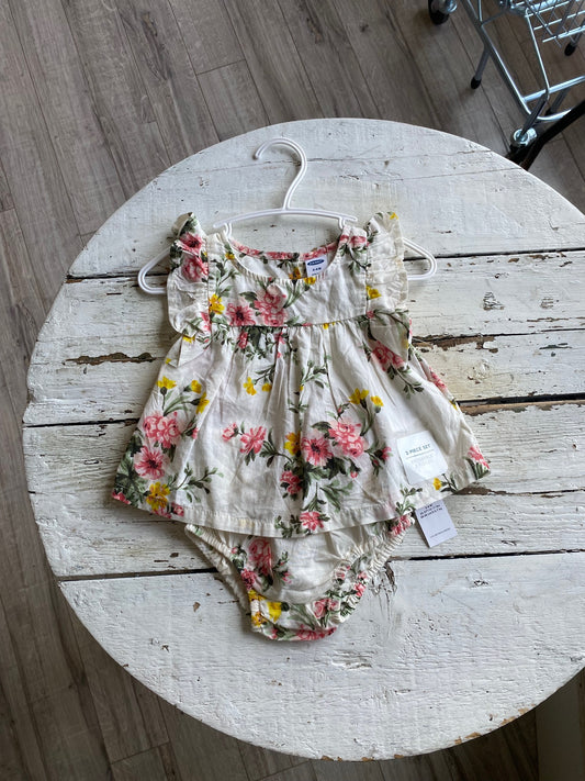 Floral Romper - 2 Piece Set