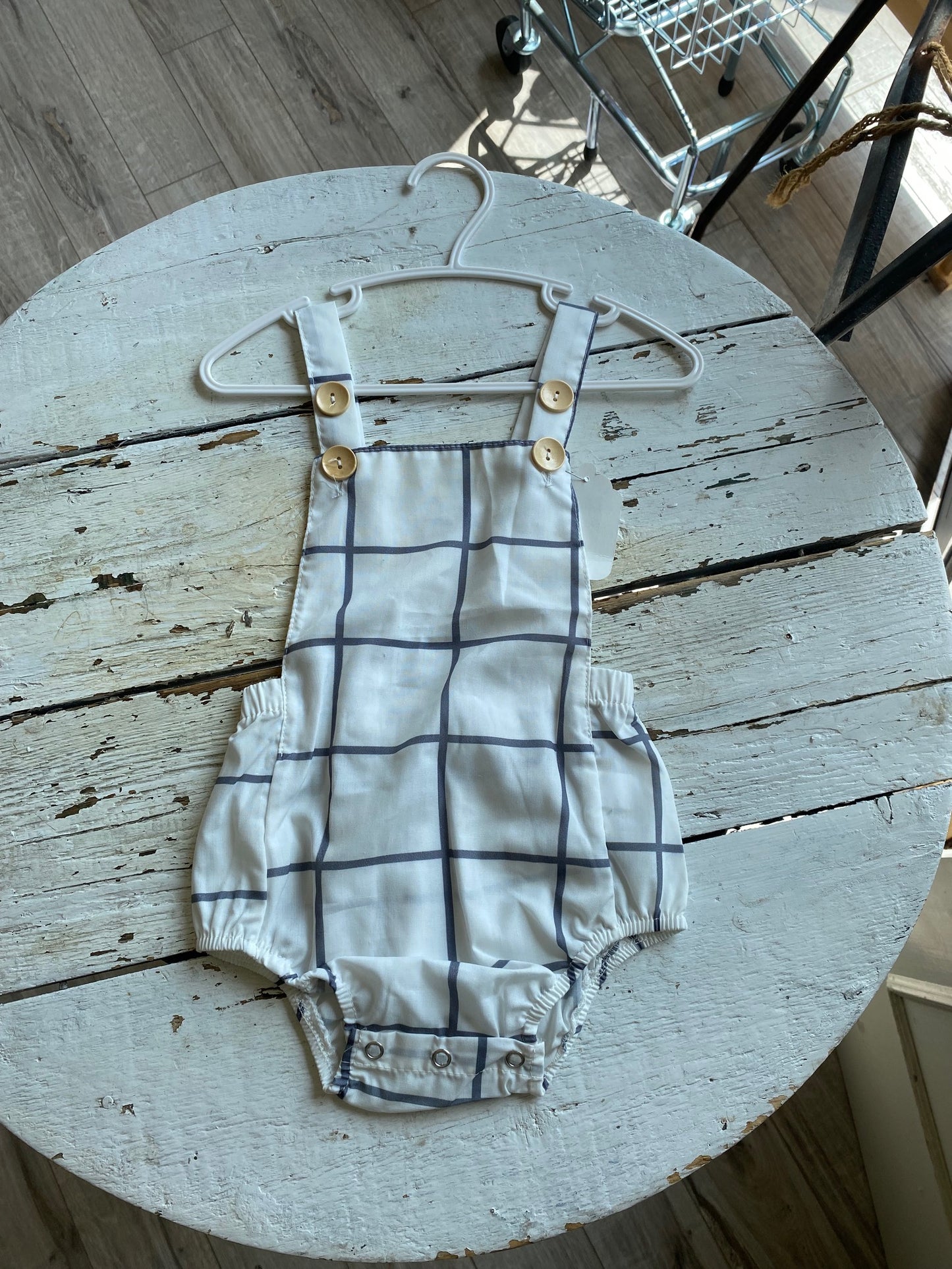 White Cotton Romper