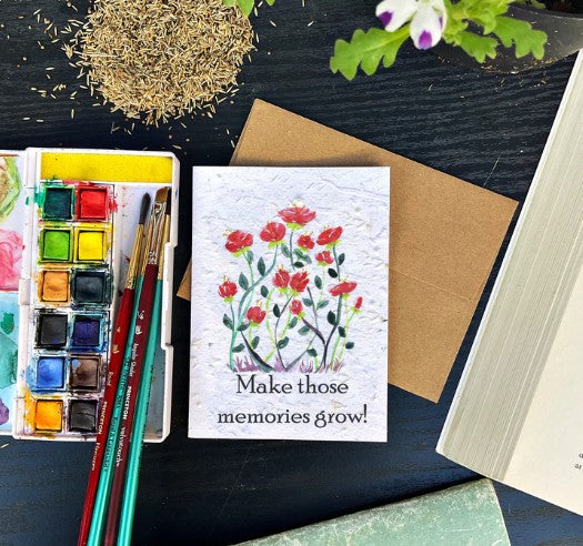 Make those memories grow card