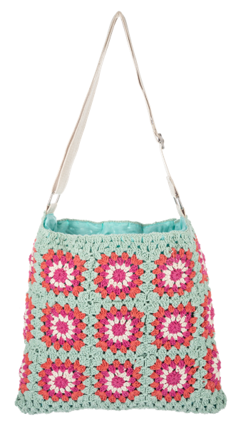 Crochet Granny Square Tote Bag