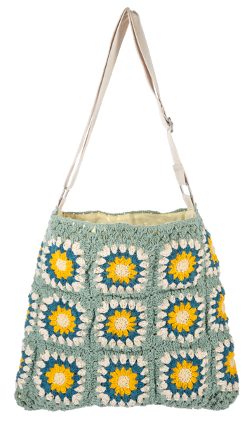 Crochet Granny Square Tote Bag