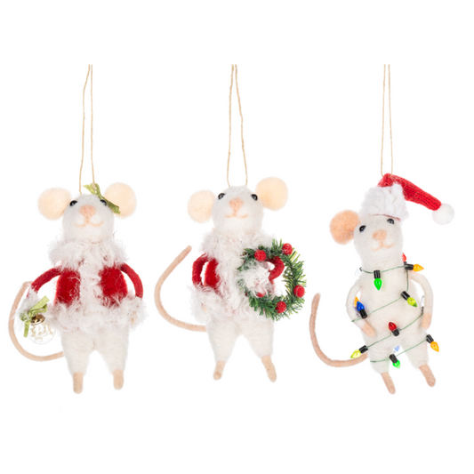 Holiday Mouse Ornament