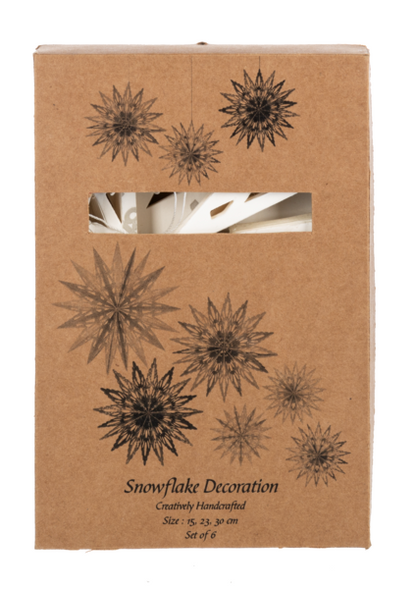 Honeycomb Snowflake box of 6